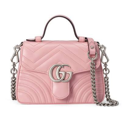 Pink GG Marmont mini top handle bag | GUCCI® US