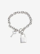 Blackheart Lock & Key Bracelet