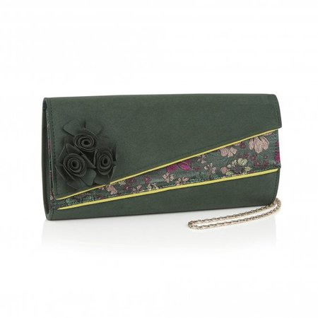 Ruby Shoo | Banbury Forest Green Clutch Bag | Eshoes UK