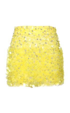 Fully Embroidered Tulle Mini Skirt By Des Phemmes | Moda Operandi