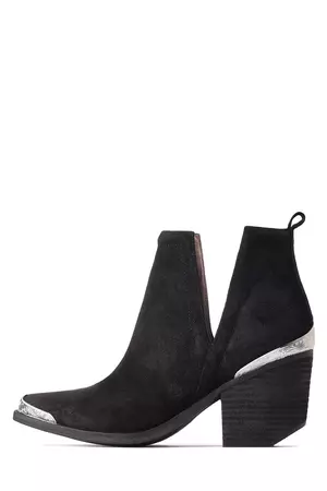 jeffrey campbell suede black ankle boot