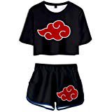 Amazon.com: My Sky 2 Piece Boku No Hero Outfits for Women Crop Top and Short Pants Sets: Clothing