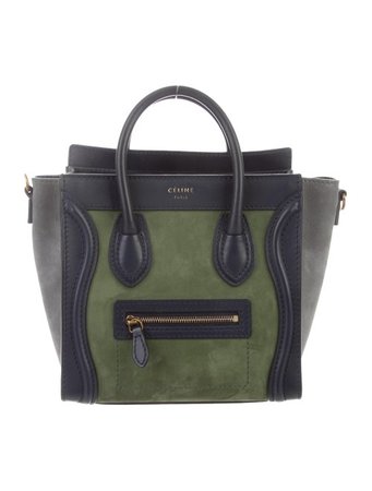 Celine Céline Tricolor Nano Luggage Tote - Handbags - CEL86143 | The RealReal
