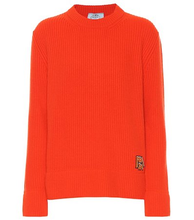 Ribbed wool and cashmere sweater