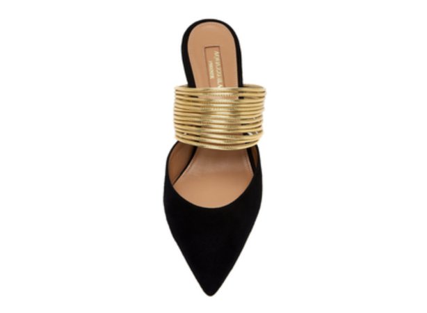 black and gold heel