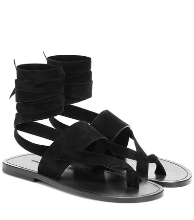 Culver Suede Sandals - Saint Laurent | Mytheresa