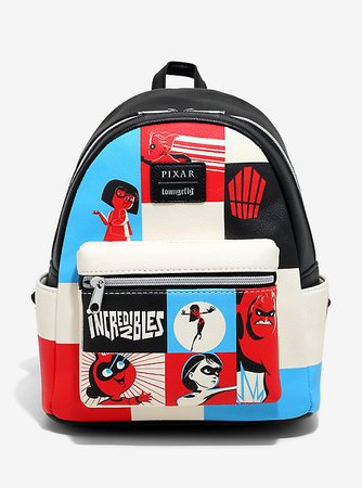 Loungefly Disney Pixar The Incredibles 2 Color-Block Mini Backpack