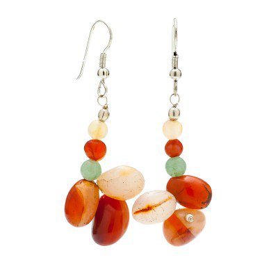 Multi Colored Agate Gemstone Earrings | Mystic Self LLC