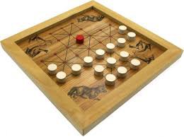 fox and geese wooden game board - Google Search