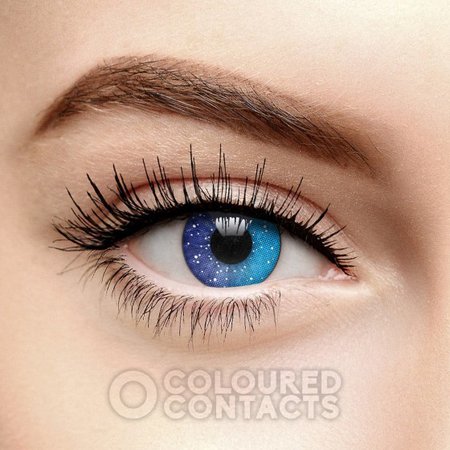 Blue Galaxy Colored Contact Lenses, Cosmic Space Eye Lens