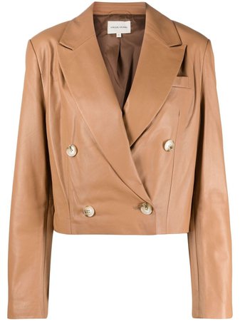 Loulou Studio double-breasted Leather Blazer - Farfetch