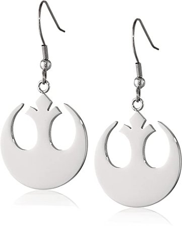 Amazon.com: Star Wars Jewelry Rebel Alliance Stainless Steel Dangle Hook Drop Earrings (SALES1SWMD): Clothing