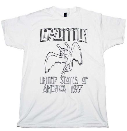 Led Zeppelin White Band T-shirt