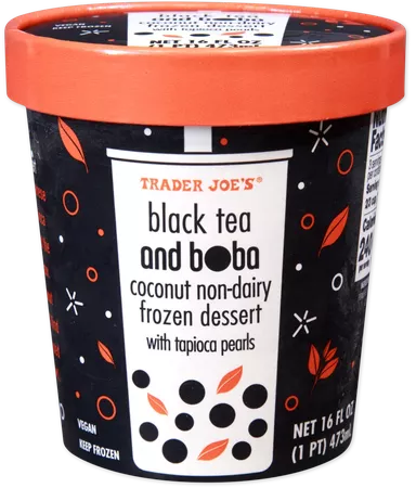Black Tea and Boba Coconut Non-Dairy Frozen Dessert