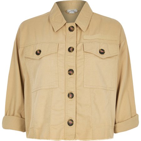 Brown army jacket | River Island