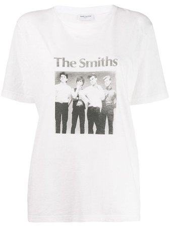 Saint Laurent The Smiths-Print T-Shirt Aw20 | Farfetch.Com