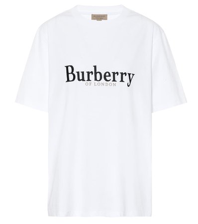Embroidered Cotton T-Shirt - Burberry | mytheresa.com