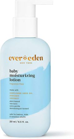 Amazon.com: Evereden Baby Moisturizing Lotion: Fragrance Free 8.5 fl oz. | Clean and Natural Baby Lotion | Non-toxic and Fragrance Free | Plant-based and Organic Ingredients : Baby
