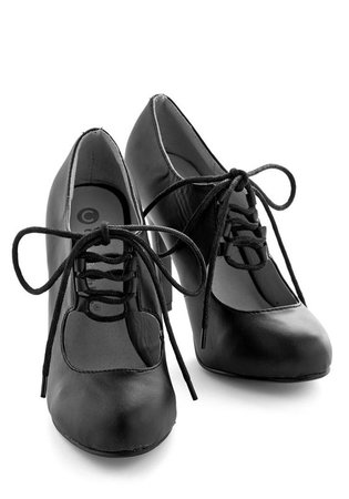 black vintage shoes