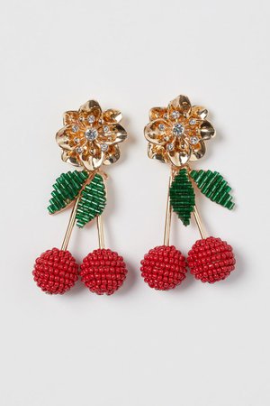 Cherry-shaped Earrings - Gold-colored - Ladies | H&M US