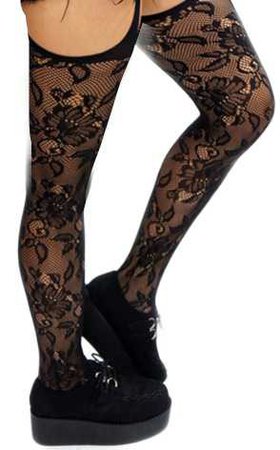 black lace stockings