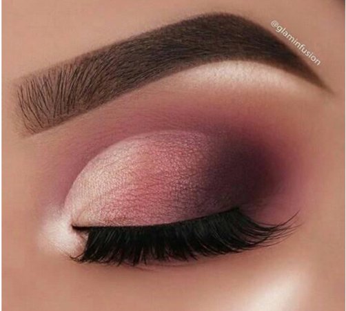 light and dark pink eyeshadow