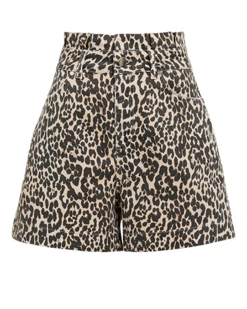 Kayla Leopard Shorts