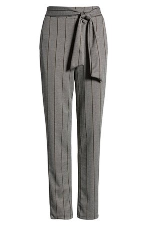Sentimental NY Belted Jacquard Pants grey