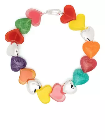 Bimba y Lola Oversized Hearts Necklace - Farfetch