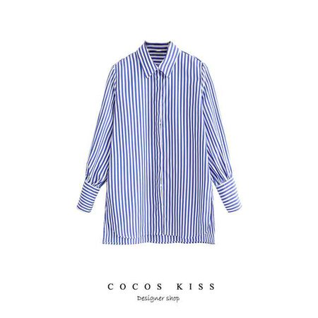 Long Sleeve Collor Stripe Shirt