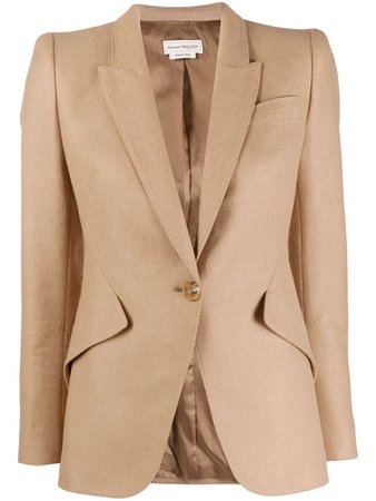 Alexander McQueen fitted single-breasted blazer
