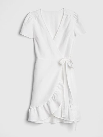 Gap white linen dress