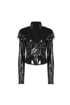 *clipped by @luci-her* Ash PU Leather Jacket by Punk Rave – The Dark Side of Fashion
