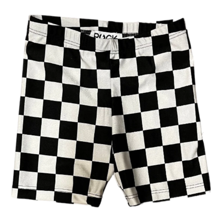 checkered bike shorts