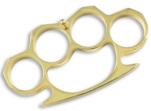 gold brass knuckles