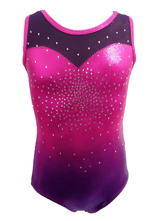 Pink and purple ombre leotard 1