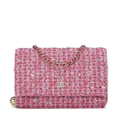 Chanel Pink Tweed Bag