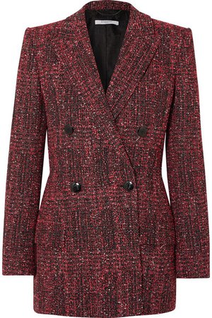 Givenchy | Double-breasted bouclé-tweed blazer | NET-A-PORTER.COM
