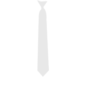 thin white tie