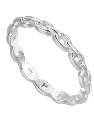 EVRY silver chain ring