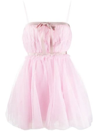 Brognano Layered Babydoll Dress 28BR1A07204254 Pink | Farfetch