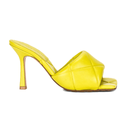 Yellow Bottega Heels