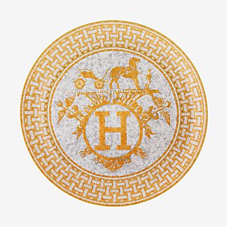 Mosaique au 24 gold tart platter | Hermès