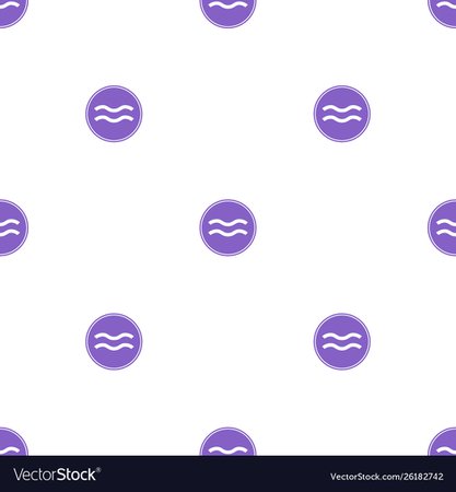 Seamless pattern with aquarius zodiac sign Vector Image