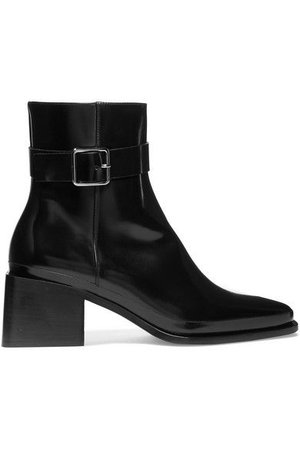 Jil Sander | Glossed-leather ankle boots