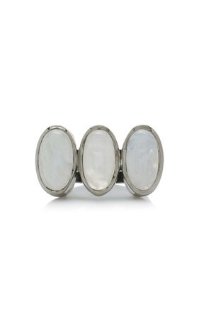Triple Elliptic Sterling Silver Moonstone Ring By Nakard | Moda Operandi