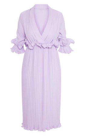 lavender frill ruffle dress