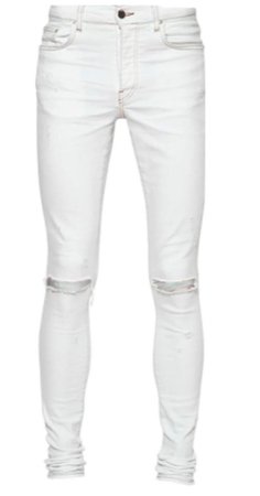men’s amiri white jeans