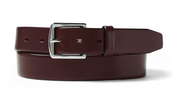 brown italian leather belt