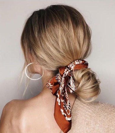scarf hairstyle
